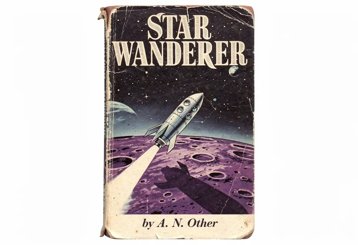 Vintage 1970s sci-fi book cover with correct title text