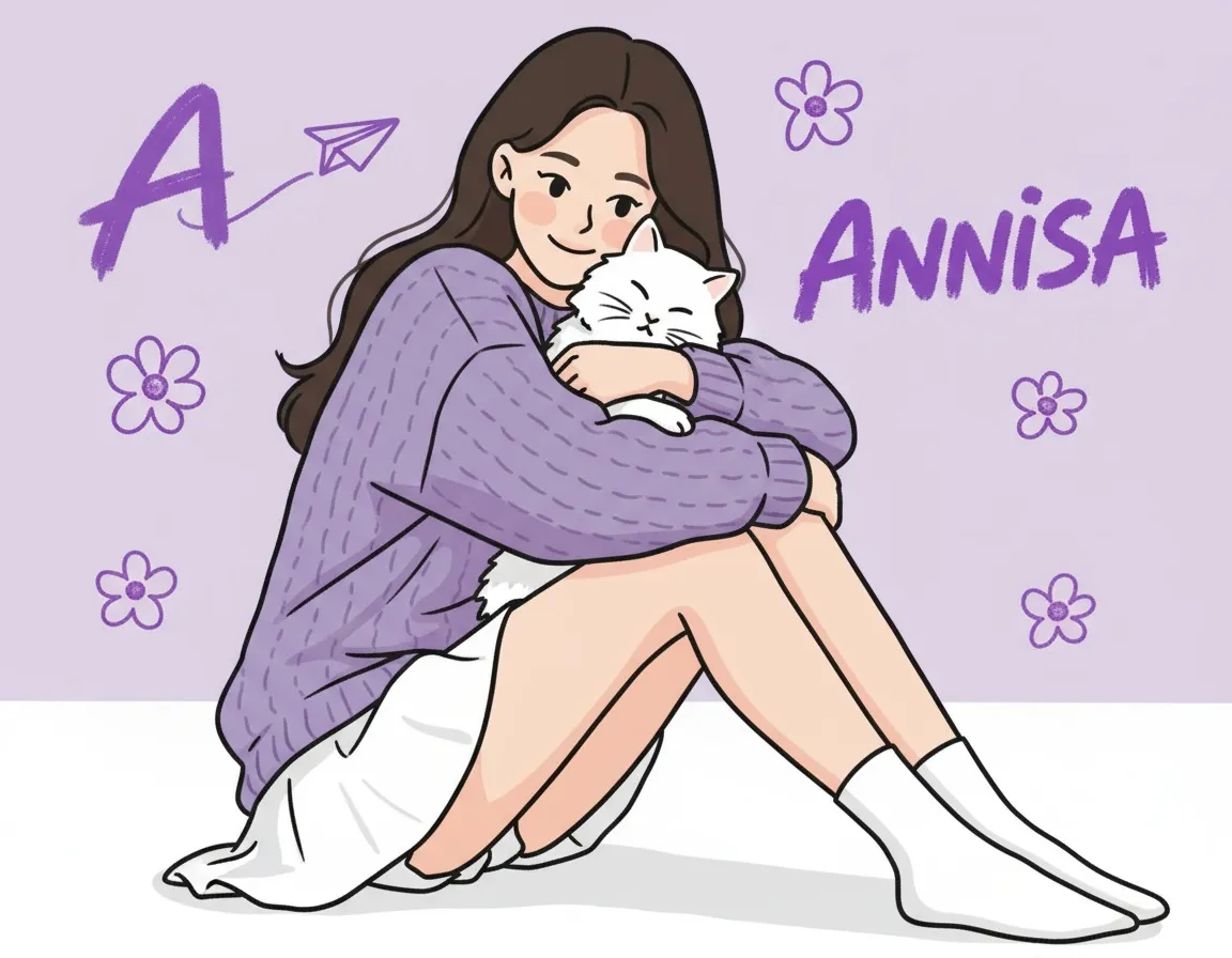 A photo transformed into a cute Irasutoya-style avatar by AI.