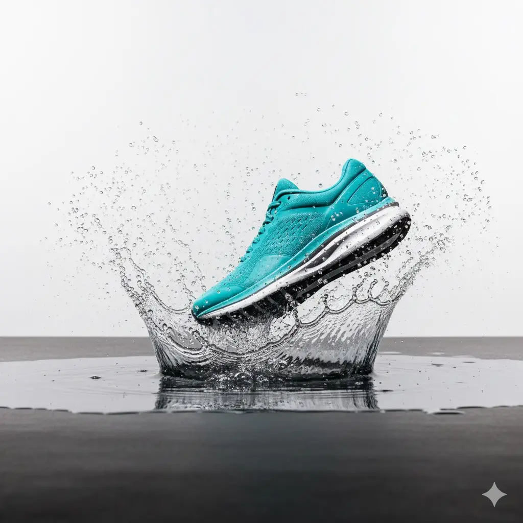 High-fidelity product photography with water physics