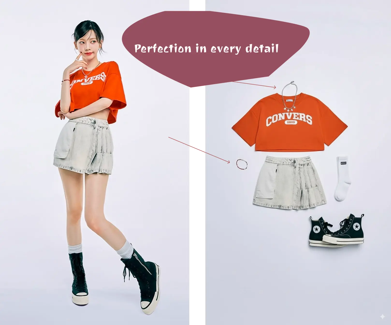 flat-lay-casual-look for a girl