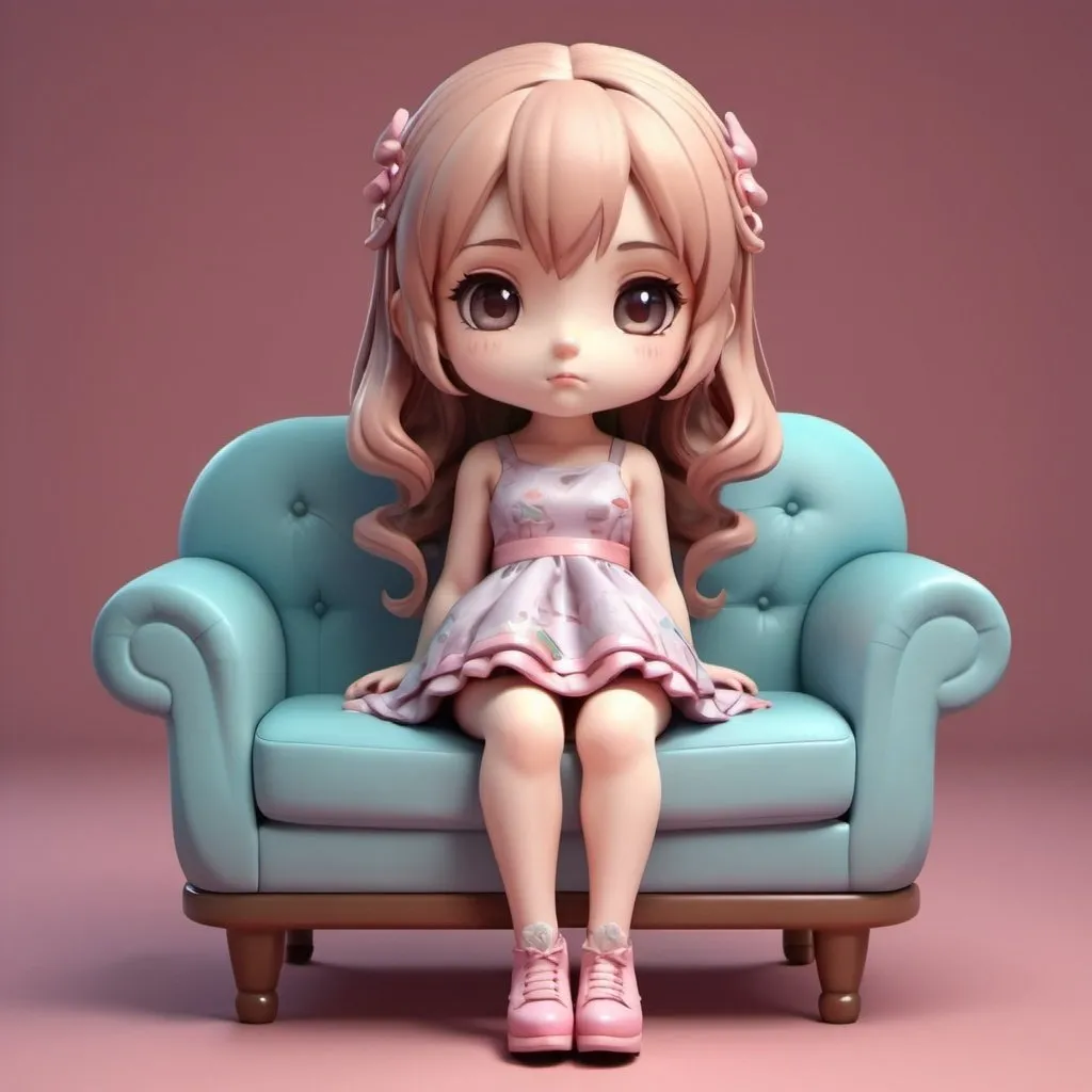 3D chibi style