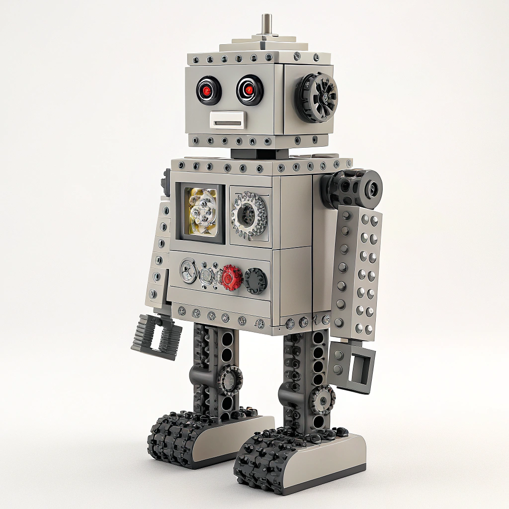 Person's selfie turned into a LEGO minifigure by FLUX.1 Kontext