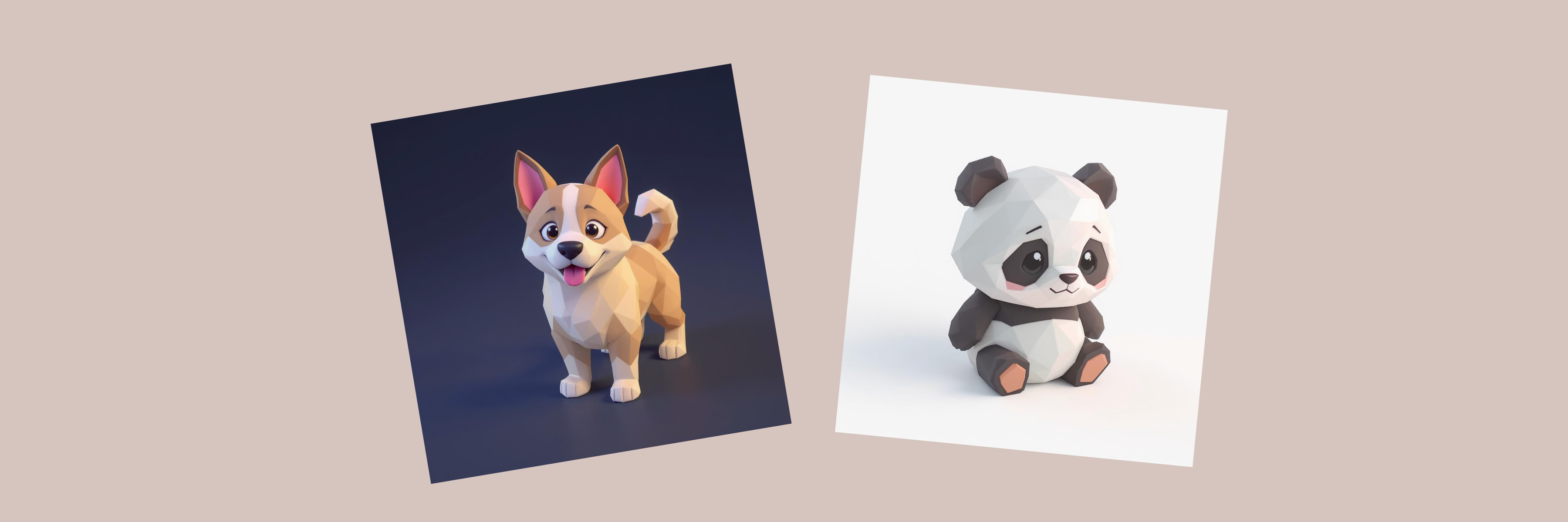 Low poly style example by FLUX.1 Kontext