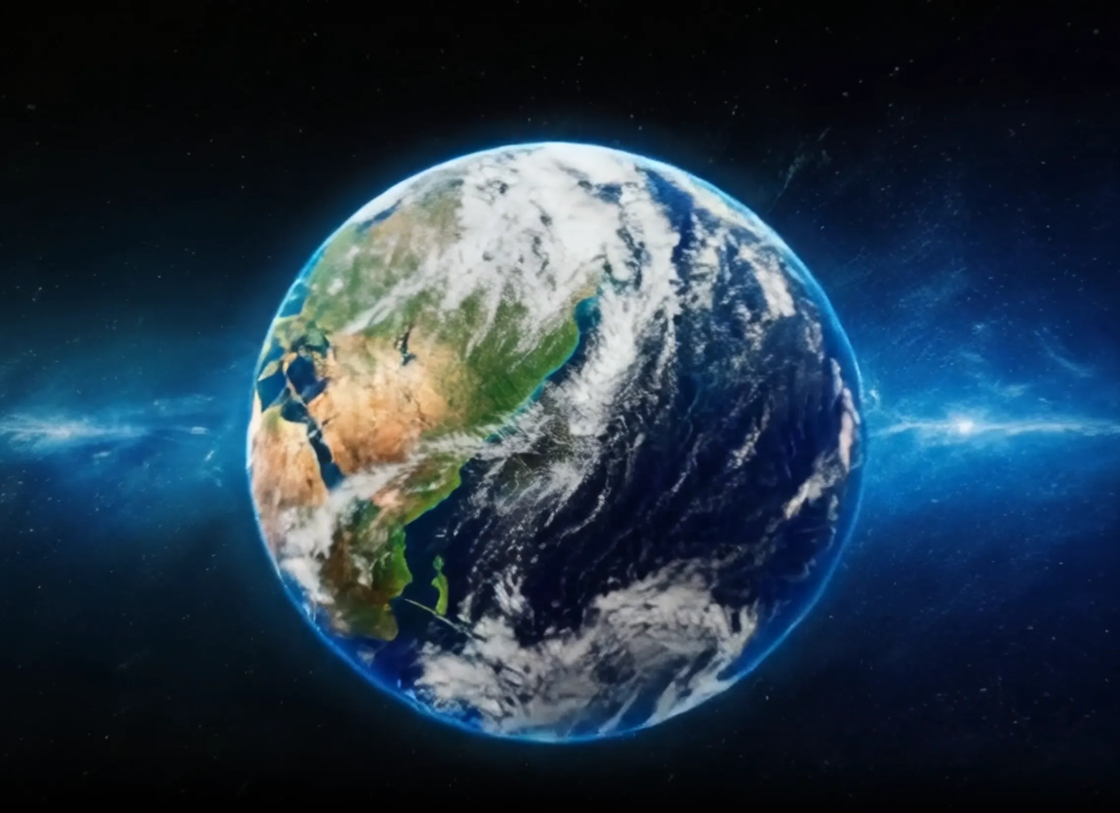 Professional Zoom Out Earth video intro transitioning to earth