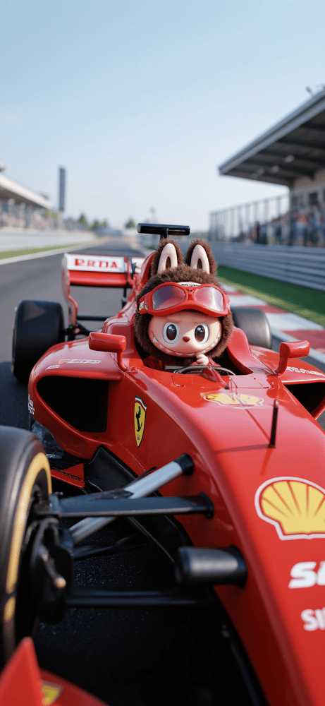 F1 Driver Labubu Wallpaper