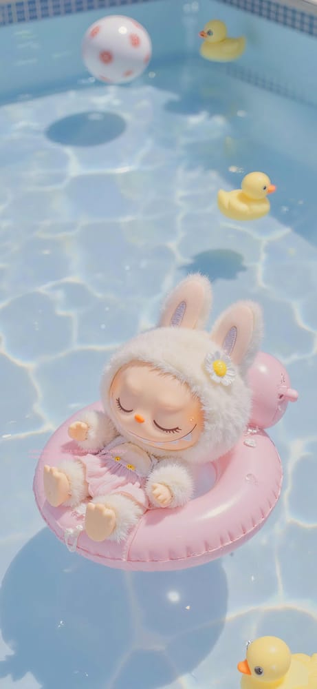 Sleeping Beauty Labubu Wallpaper