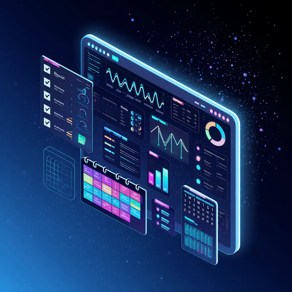 AI generated hero image for a tech company website